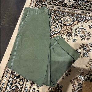 Aritzia TNA Green Worker Pants